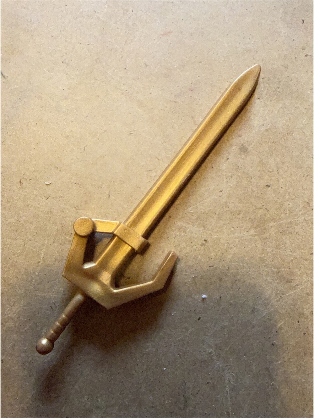 New adventures of Battle Punch He Man SWORD gold weapon MOTU accessory part